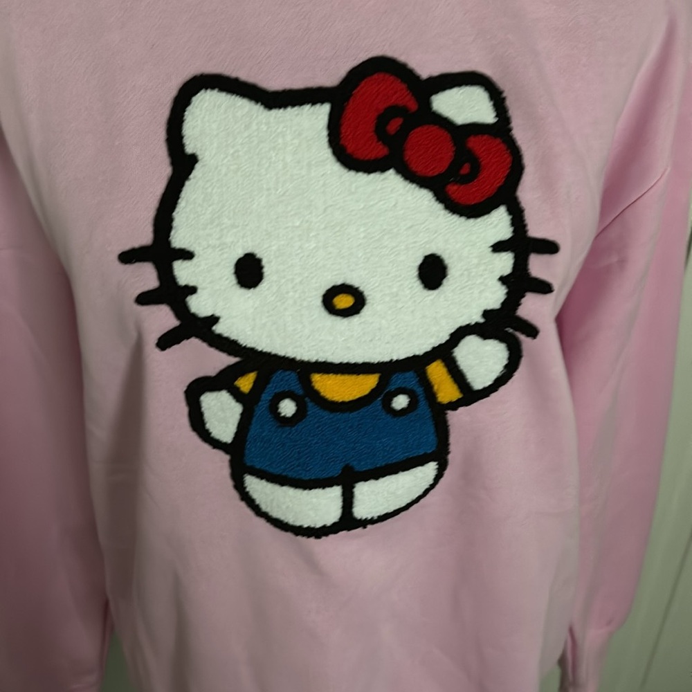 NWT Hello Kitty oversized crewneck sweatshirt in pink size medium by Sanrio